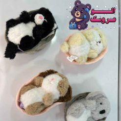 عروسک حیوانات داخل سبد
