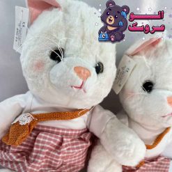 عروسک گربه دماغ صورتی کیف دار