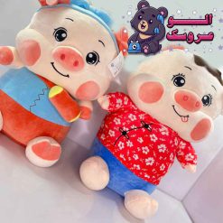 عروسک خوک دختر و پسر لپ دار