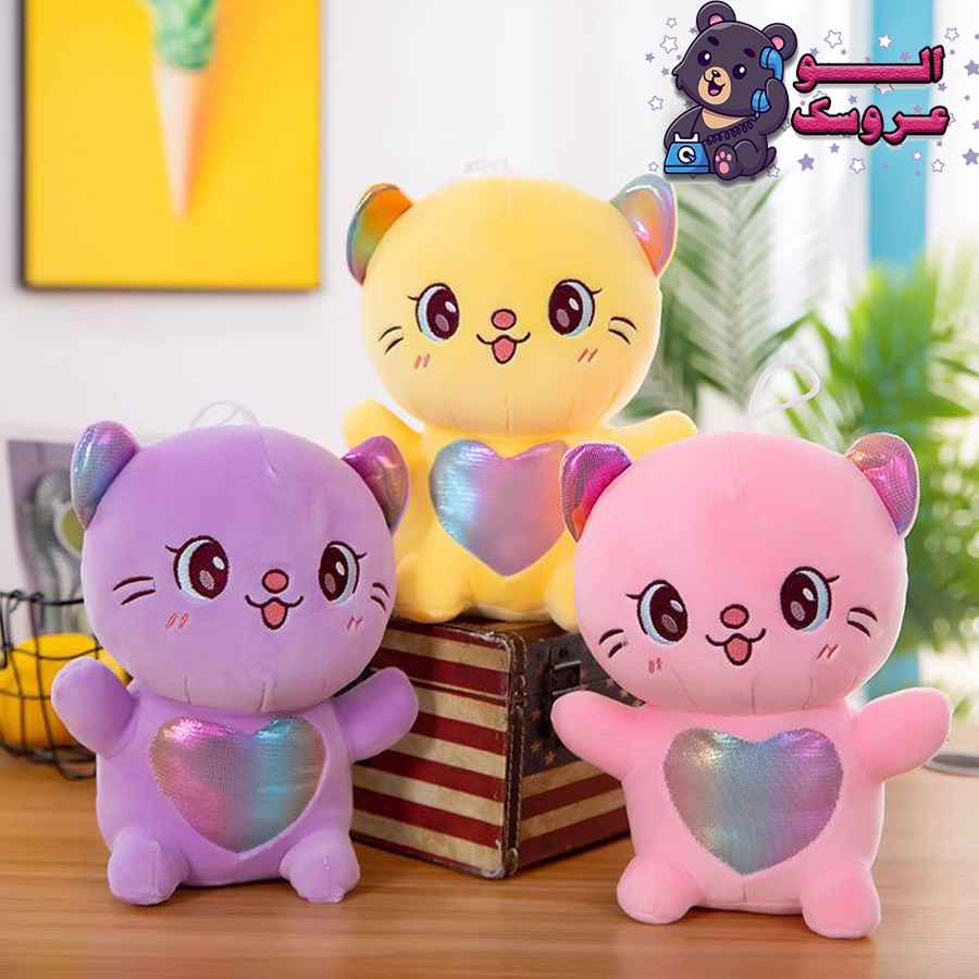عروسک گربه شکم قلبی