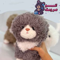 عروسک گربه سینه سفید