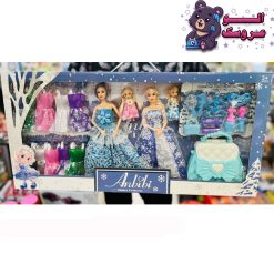 باربی مفصلی ۲ عددی همراه نوزاد و لباس اضافه سایز بزرگ کد 1611