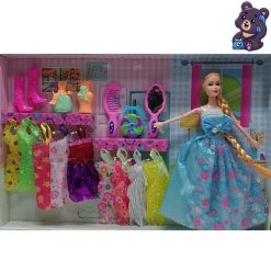 عروسک باربی تک جعبه با وسایل 050