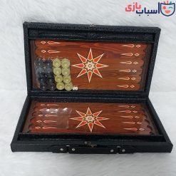 Alternative view of تخته نرد چرمی جامهره دار طرح ستاره
