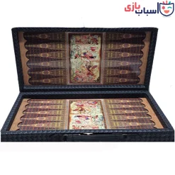 تخته نرد چرمی ساده طرح چوگان