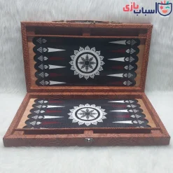 تخته نرد چرمی جامهره دار طرح خورشید