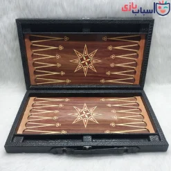 تخته نرد چرمی جامهره دار طرح ستاره