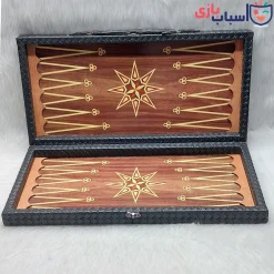 تخته نرد چرمی ساده طرح ستاره