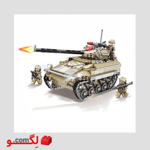 لگو تانک برند Kazi آیتم ky84080 ( چراغدار) - تصویر 2