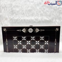 تخته نرد MDF ساده قفل دار طرح صدف