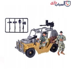 Alternative view of ماکت ماشین جیپ ارتشی با سرباز 6631