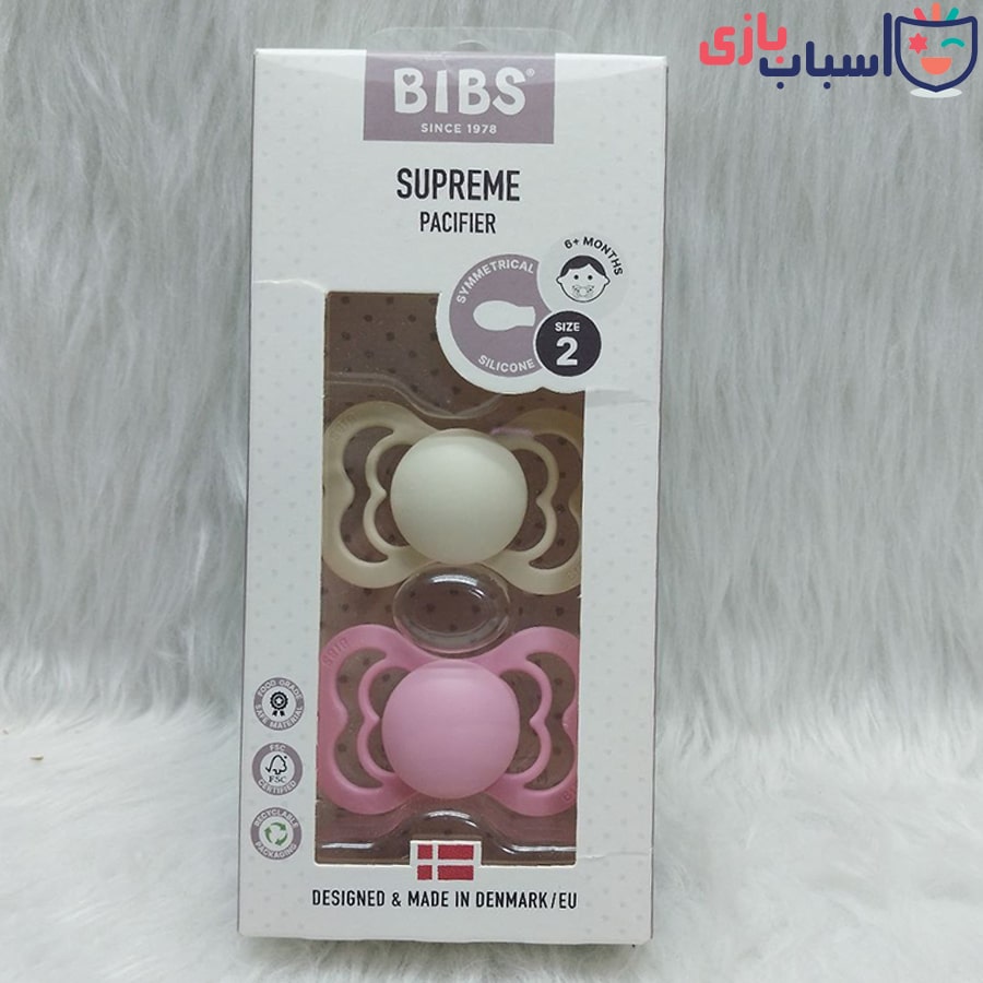 پستانک سیلیکونی سایز دو بیبس BIBS کد 260340