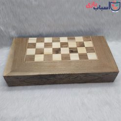 Alternative view of تخته نرد چوب گردو لبه تخت دور خفاشی عرض 50 سانت