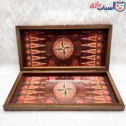 Alternative view of تخته نرد MDF ساده طرح قطب نما