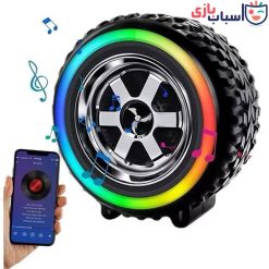 اسپیکر بلوتوث دار شارژی طرح لاستیک 2389