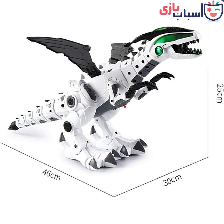 ربات اسباب بازی دایناسور باطری خور دودزا 25_333 - تصویر 14