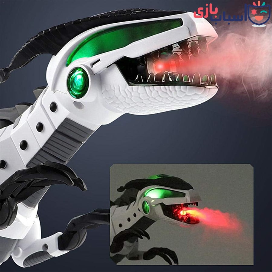 ربات اسباب بازی دایناسور باطری خور دودزا 25_333 - تصویر 3