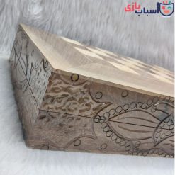 تخته نرد چوب گردو لبه تخت دور خفاشی عرض 50 سانت