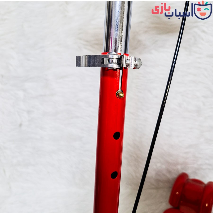 اسکوتر کودک فلزی چراغ دار و ترمز دار تاشو - تصویر 12